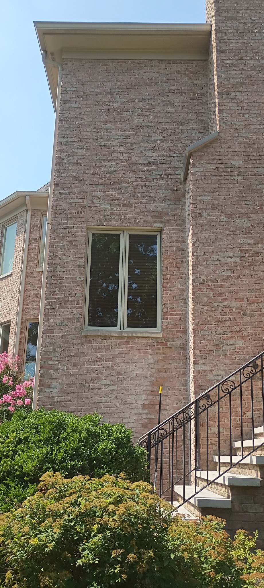 Thermal-Movement Crack Repair: Completed repair and control joint